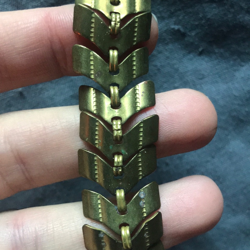 Brass arrow bracelet - Picture 2 of 3